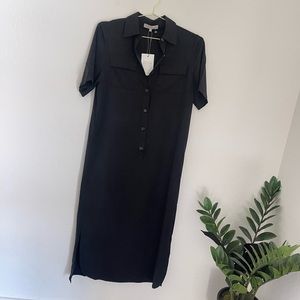 THE CAUSE COLLECTION Button Down Shirt Midi Tencel Dress Sz Small NWT